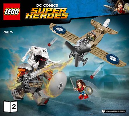 Bauanleitungen LEGO - DC Comics Super Heroes - 76075 - Wonder Woman™ im Action-Getümmel: Page 1