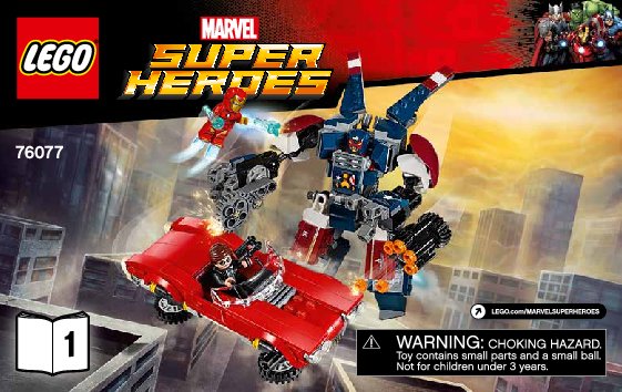 Bauanleitungen LEGO - Marvel Super Heroes - 76077 - Iron Man gegen Detroit Steel: Page 1