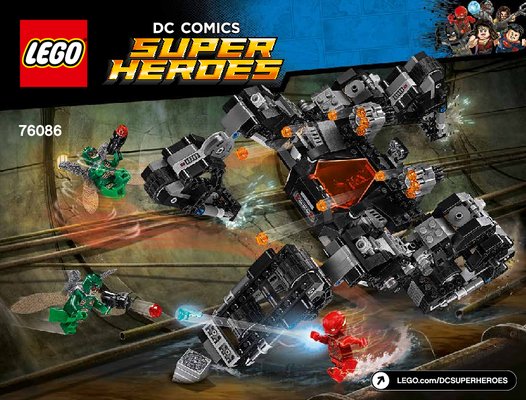 Bauanleitungen LEGO - DC Comics Super Heroes - 76086 - Knightcrawlers Tunnel-Attacke: Page 1