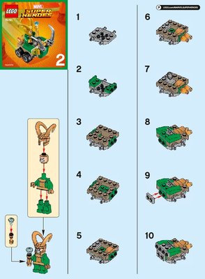 Bauanleitungen LEGO - 76091 - Mighty Micros: Thor vs. Loki: Page 1