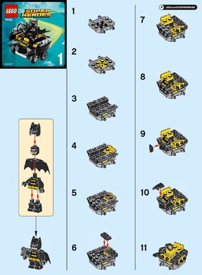 Bauanleitungen LEGO - 76092 - Mighty Micros: Batman™ vs. Harley Quinn™: Page 1