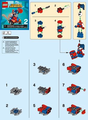 Bauanleitungen LEGO - 76092 - Mighty Micros: Batman™ vs. Harley Quinn™: Page 1