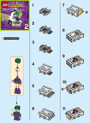 Bauanleitungen LEGO - 76093 - Mighty Micros: Nightwing™ vs. The Joker™: Page 1