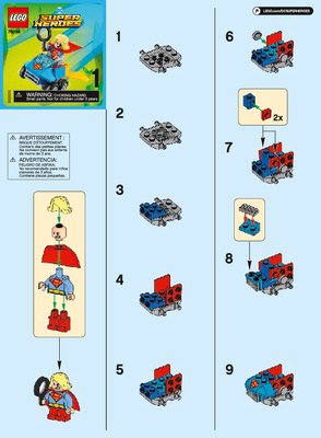 Bauanleitungen LEGO - 76094 - Mighty Micros: Supergirl™ vs. Brainiac™: Page 1