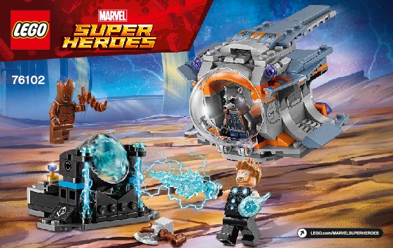 Bauanleitungen LEGO - 76102 - Thor's Weapon Quest: Page 1