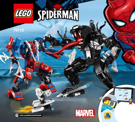 Bauanleitungen LEGO - 76115 - Spider Mech vs. Venom: Page 1