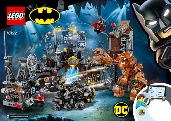 Bauanleitungen LEGO - 76122 - Batcave Clayface™ Invasion: Page 1