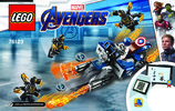 Bauanleitungen LEGO - 76123 - Captain America: Outriders Attack: Page 1