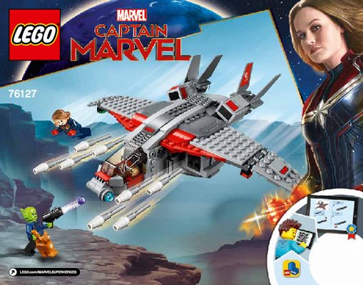 Bauanleitungen LEGO - 76127 - Captain Marvel and The Skrull Attack: Page 1