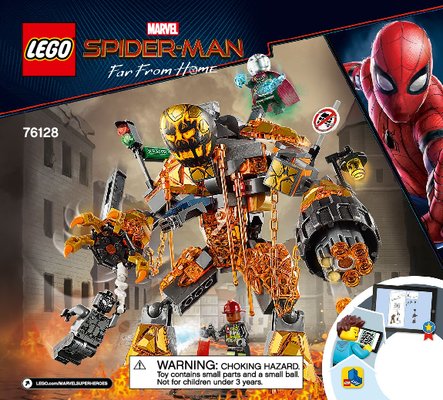 Bauanleitungen LEGO - 76128 - Molten Man Battle: Page 1