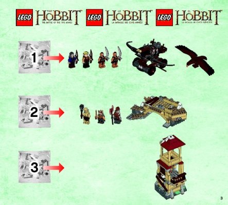 Bauanleitungen LEGO - Der Hobbit - 79017 - Die Schlacht der fünf Heere™: Page 1