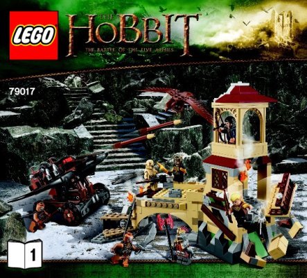 Bauanleitungen LEGO - Der Hobbit - 79017 - Die Schlacht der fünf Heere™: Page 1