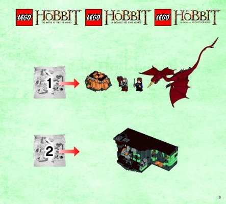 Bauanleitungen LEGO - Der Hobbit - 79018 - Der Einsame Berg: Page 1