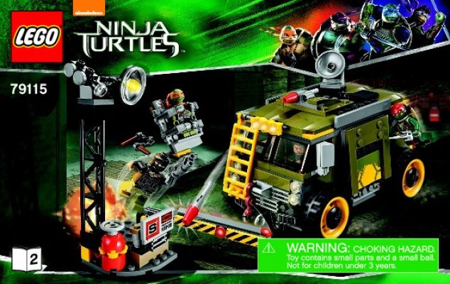 Bauanleitungen LEGO - Teenage Mutant Ninja Turtles - 79115 - Turtle Van: Page 1