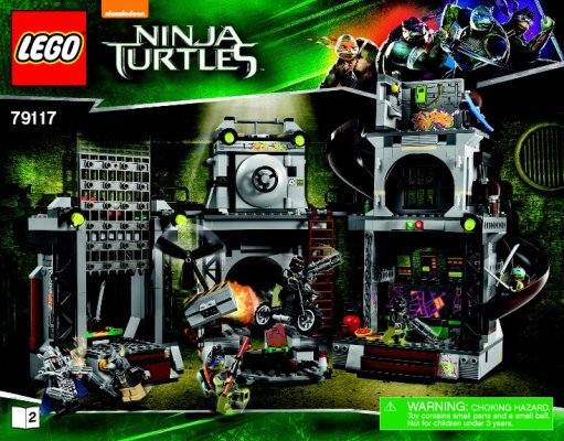 Bauanleitungen LEGO - Teenage Mutant Ninja Turtles - 79117 - Angriff auf das Turtle-Versteck: Page 1