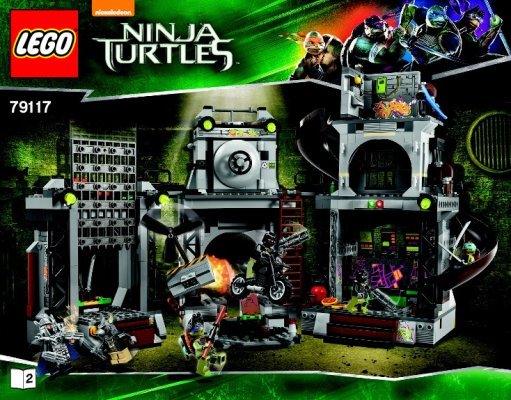 Bauanleitungen LEGO - Teenage Mutant Ninja Turtles - 79117 - Angriff auf das Turtle-Versteck: Page 1