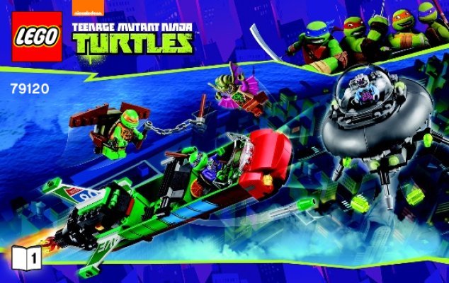 Bauanleitungen LEGO - Teenage Mutant Ninja Turtles - 79120 - T-Rawket: Attacke aus der Luft: Page 1