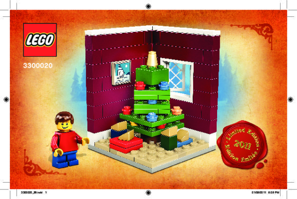 Bauanleitungen LEGO - 3300020 - Christmas Tree Scene: Page 1