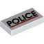 FLAT TILE 1X2 POLICE