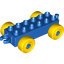 DUPLO WAGGON 2X6 W. RIB YEL/BL