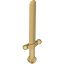 BATTLE SWORD METALL. GOLD